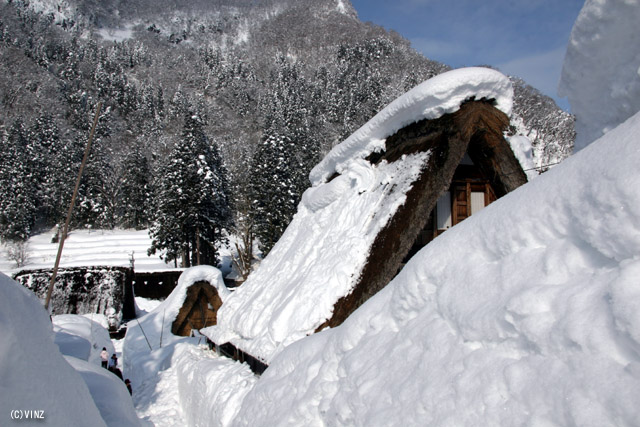 雪景色 雪国 世界遺産 富山県 南砺市 五箇山 相倉 合掌造り集落 雪景色 雪国 世界遺産 富山県 南砺市 五箇山 相倉 合掌造り集落